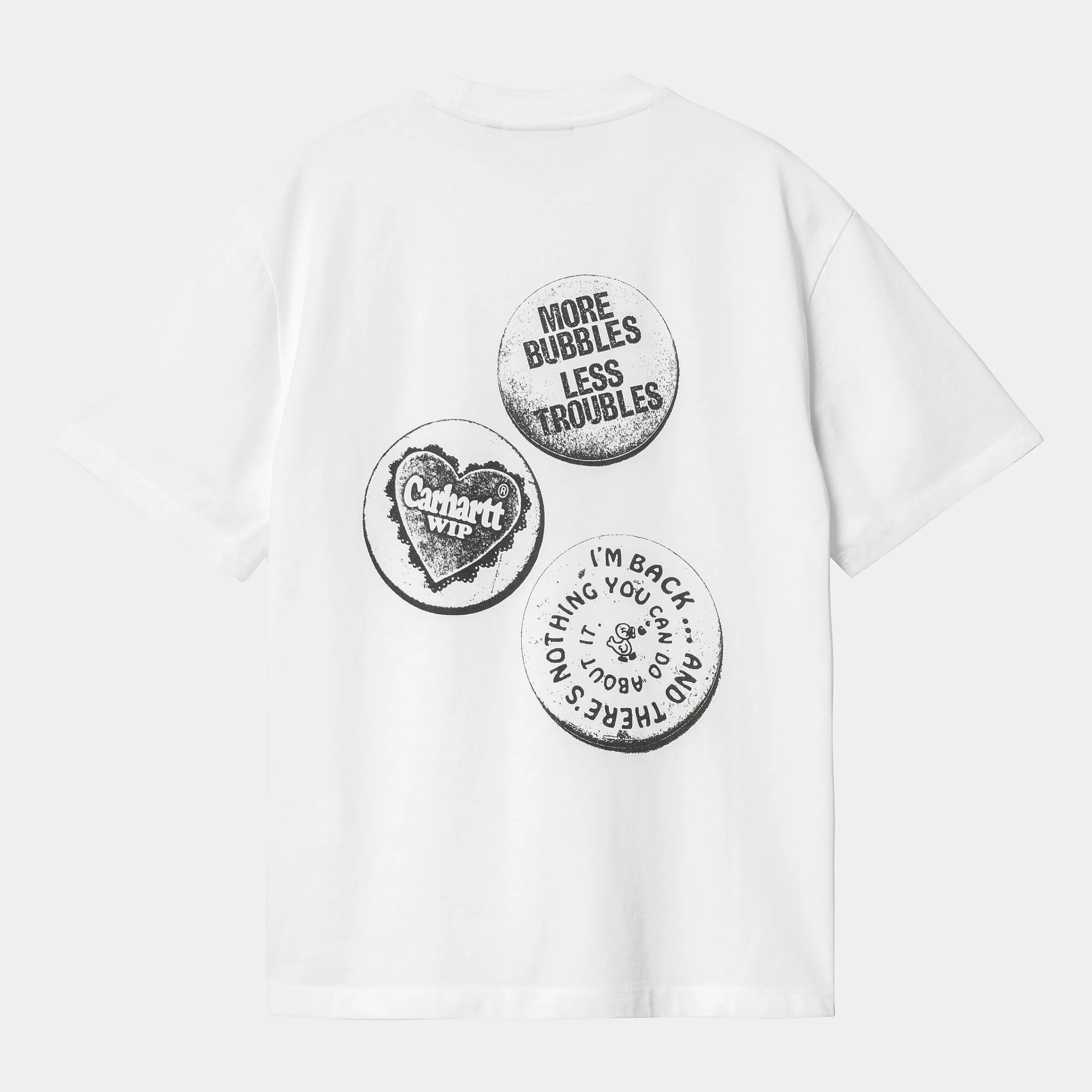 T-Shirts>Carhartt WIP W' S/S Pins T-Shirt White / Black