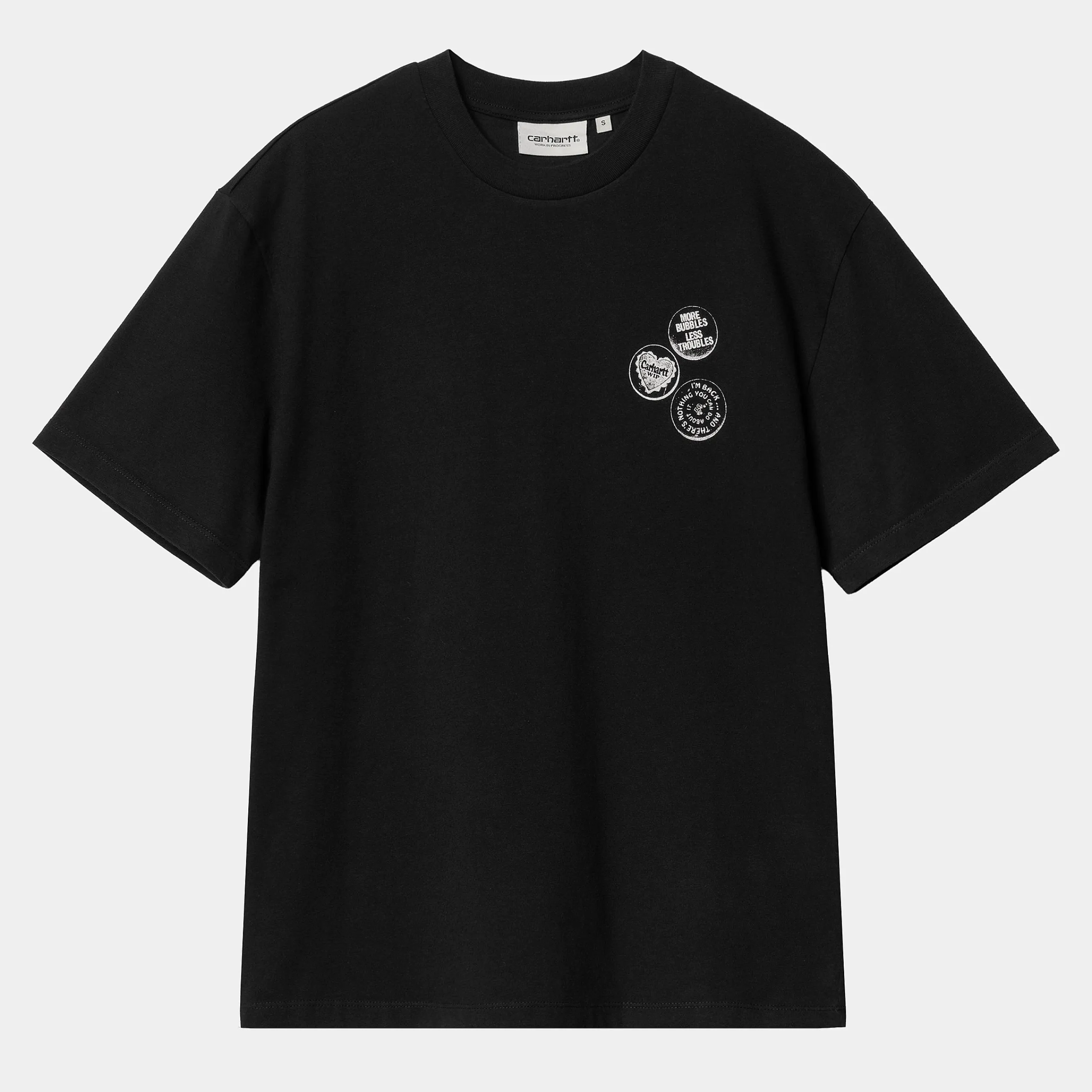 T-Shirts>Carhartt WIP W' S/S Pins T-Shirt Black / White