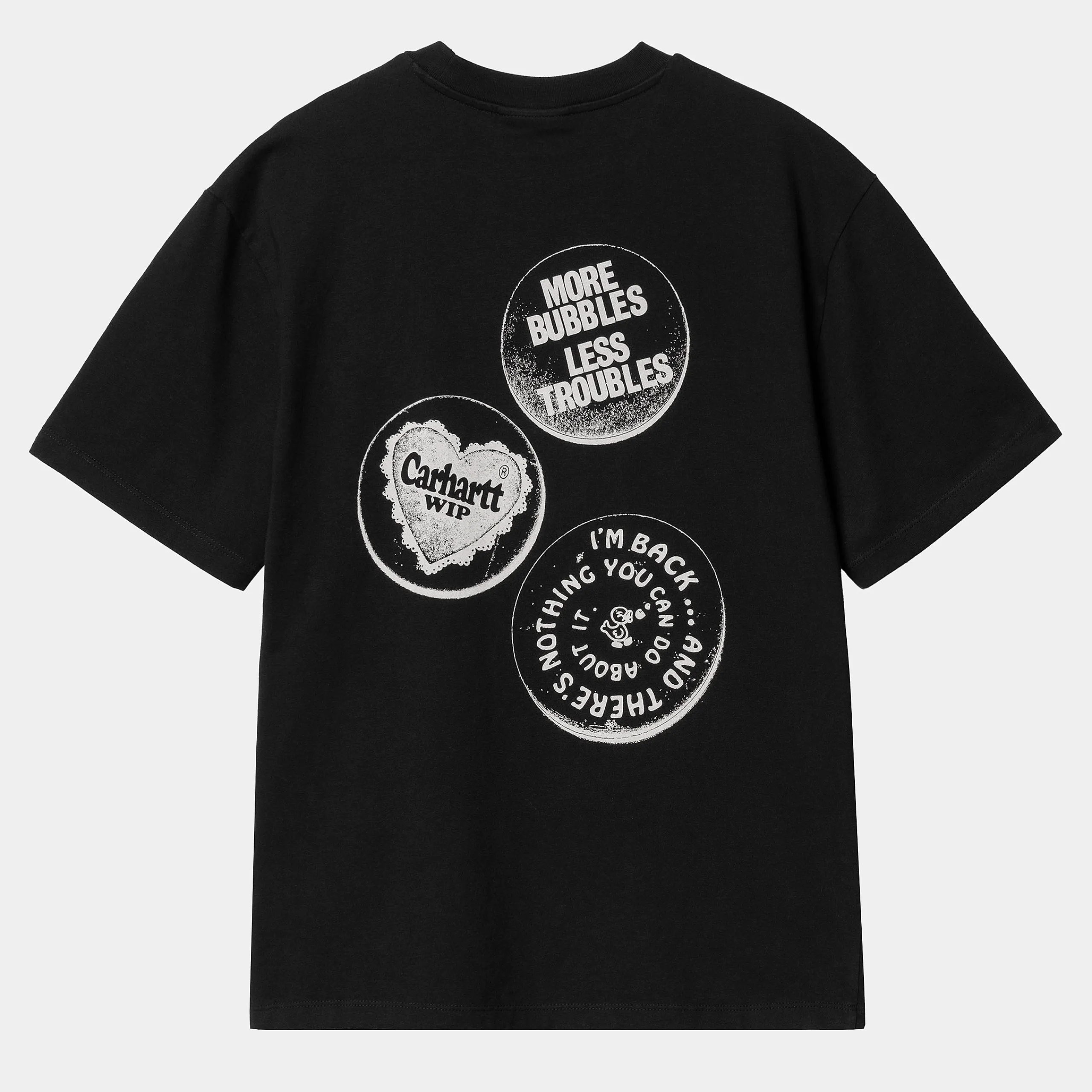 T-Shirts>Carhartt WIP W' S/S Pins T-Shirt Black / White