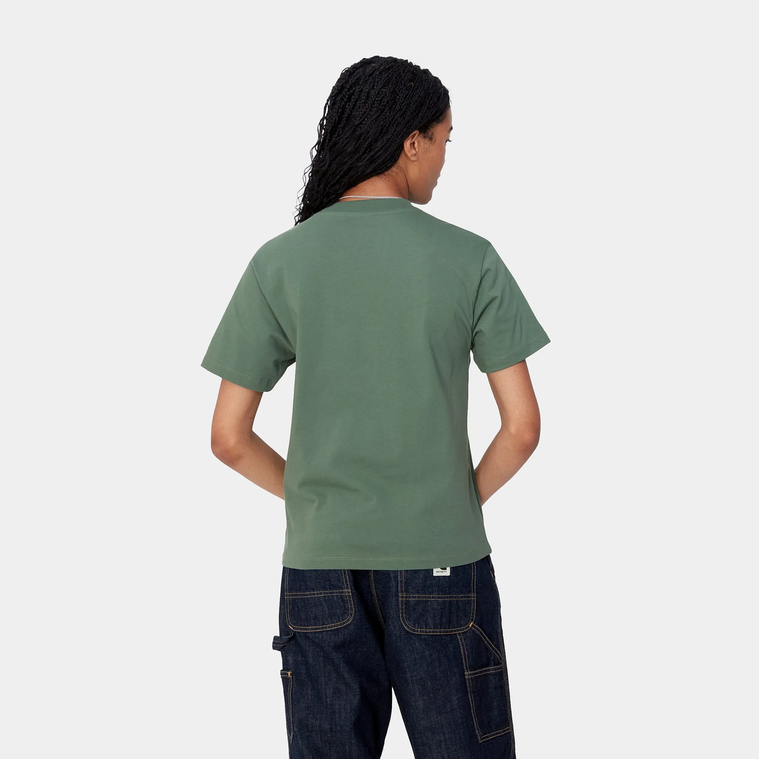 T-Shirts>Carhartt WIP W' S/S Pocket T-Shirt Duck Green
