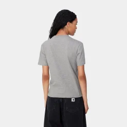 T-Shirts>Carhartt WIP W' S/S Pocket T-Shirt Grey Heather