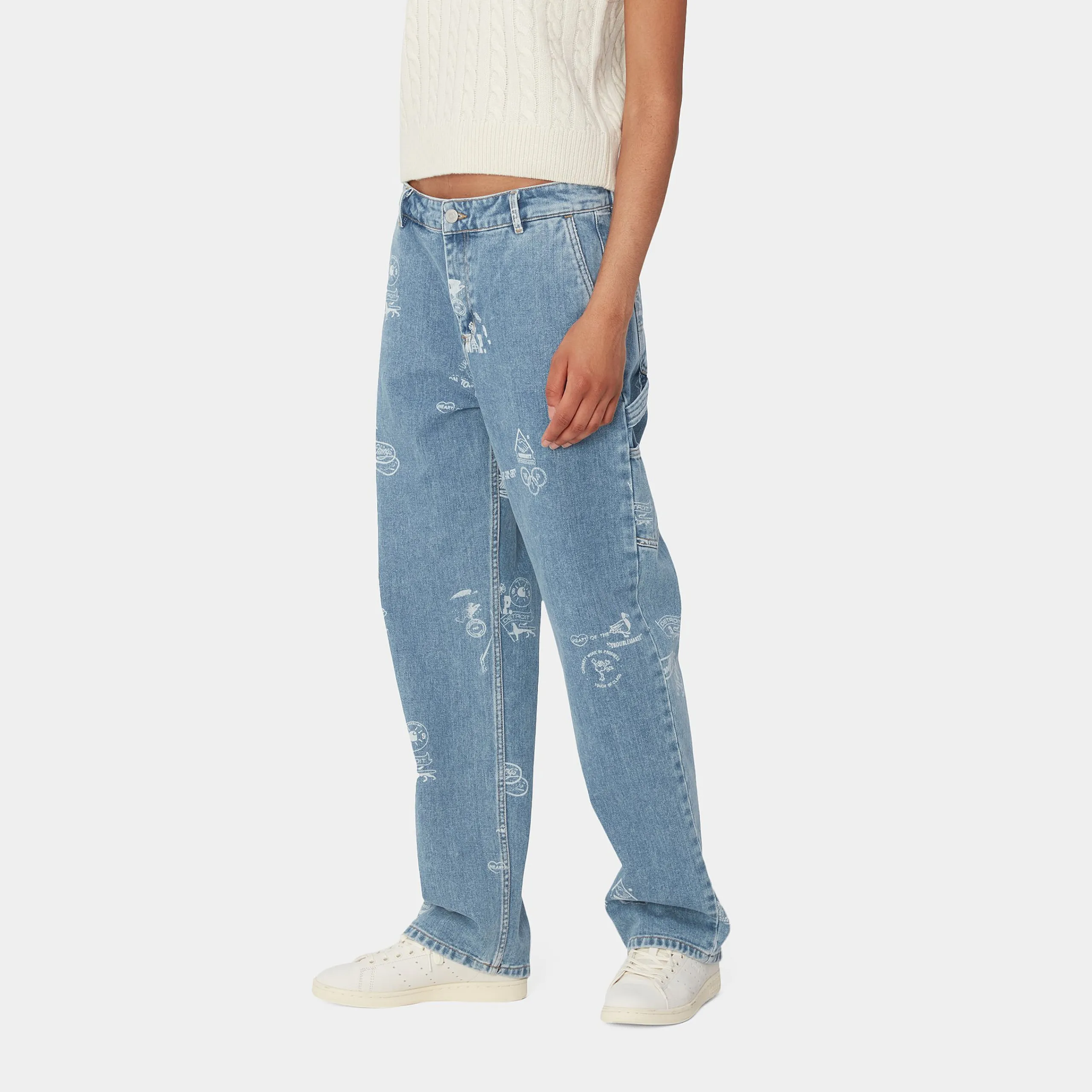 Hosen>Carhartt WIP W' Stamp Pant Stamp Print, Blue