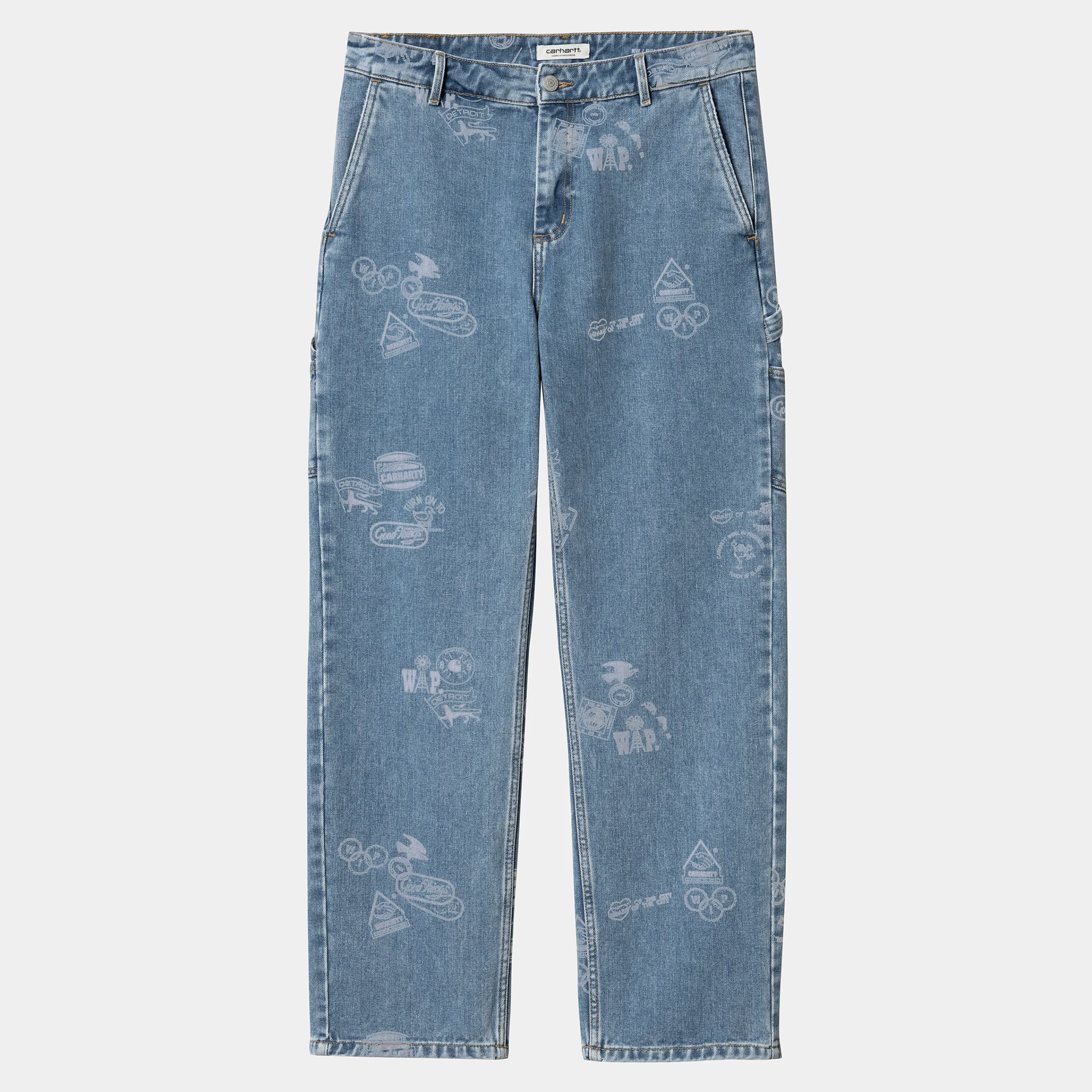 Hosen>Carhartt WIP W' Stamp Pant Stamp Print, Blue