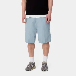 Shorts & Badehosen>Carhartt WIP Walter Single Knee Short Misty Sky