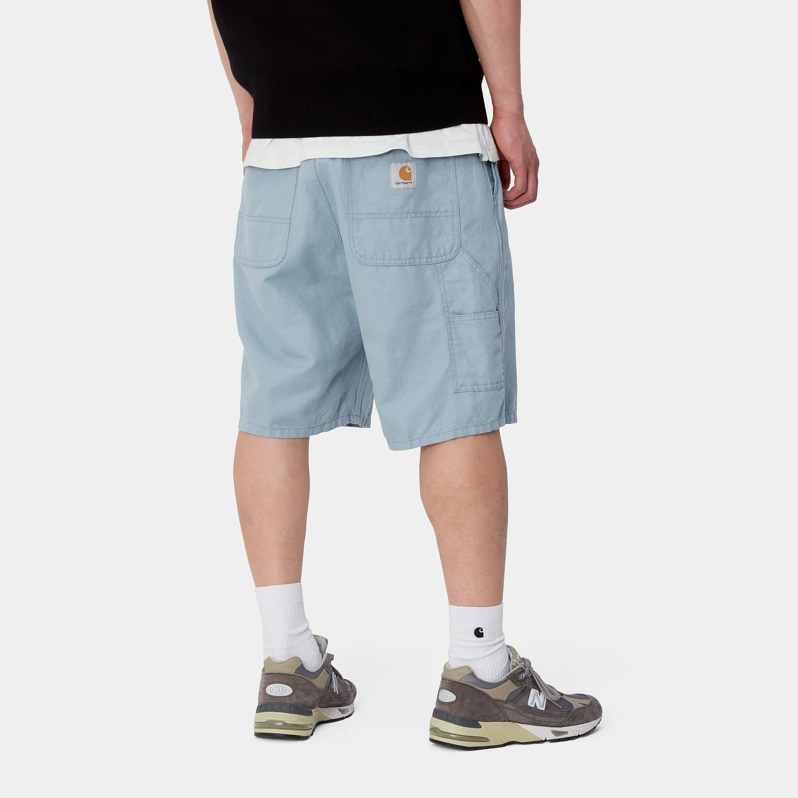 Shorts & Badehosen>Carhartt WIP Walter Single Knee Short Misty Sky