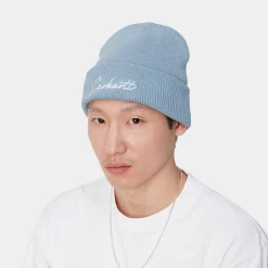 Accessoires|Accessoires>Carhartt WIP Watcher Beanie Misty Sky / White