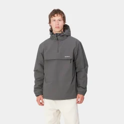 Jacken & Mäntel>Carhartt WIP Windbreaker Pullover (Winter) Graphite / White